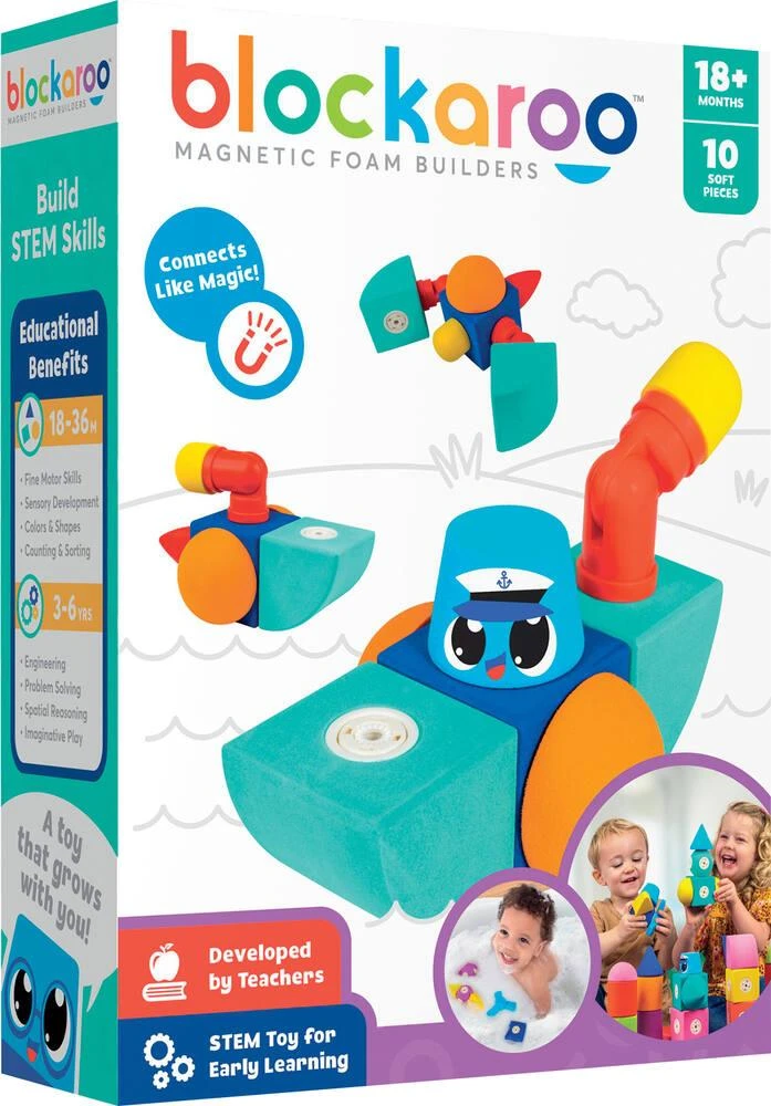 BLOCKAROO BOAT BATEAU BOITE DE 10 PIECES 1 BLOCKAROO BOAT BATEAU BOITE DE 10 PIECES