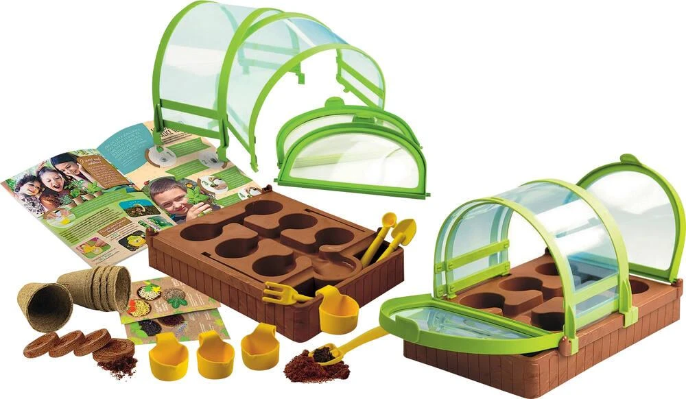 Clementoni MON JARDIN SOUS SERRE EN PLASTIQUE RECYCLÉ ET RECYCLABLE 1 Clementoni MON JARDIN SOUS SERRE EN PLASTIQUE RECYCLÉ ET RECYCLABLE