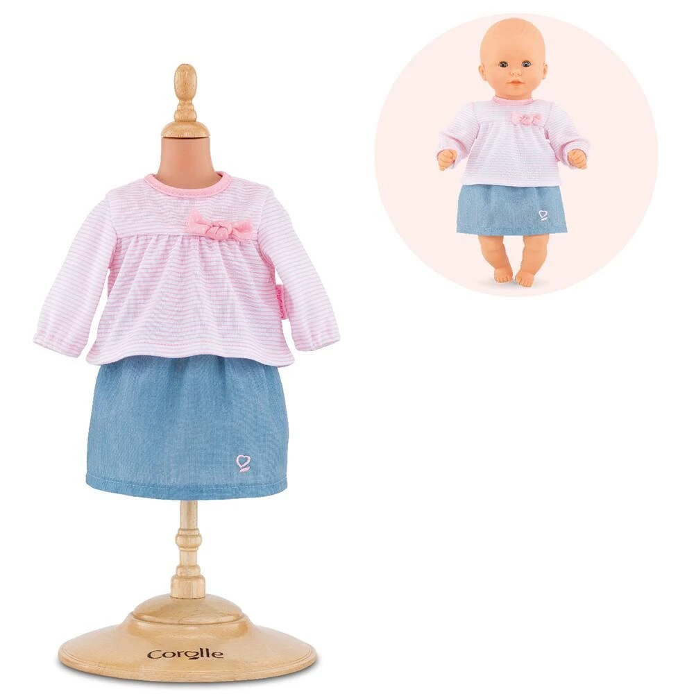 BB30 TOP & JUPE POUR BEBE 30 CM COROLLE VETEMENTS 1 BB30 TOP & JUPE POUR BEBE 30 CM COROLLE VETEMENTS
