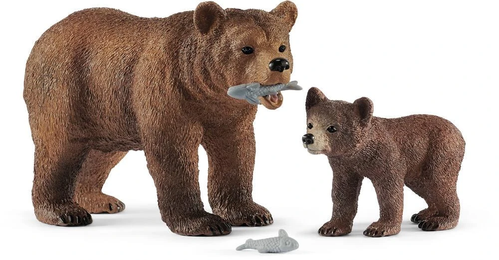 Schleich MAMAN GRIZZLY AVEC OURSON 1 Schleich MAMAN GRIZZLY AVEC OURSON