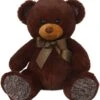 PELUCHE OURS MARRON AVEC RUBAN 38 CM