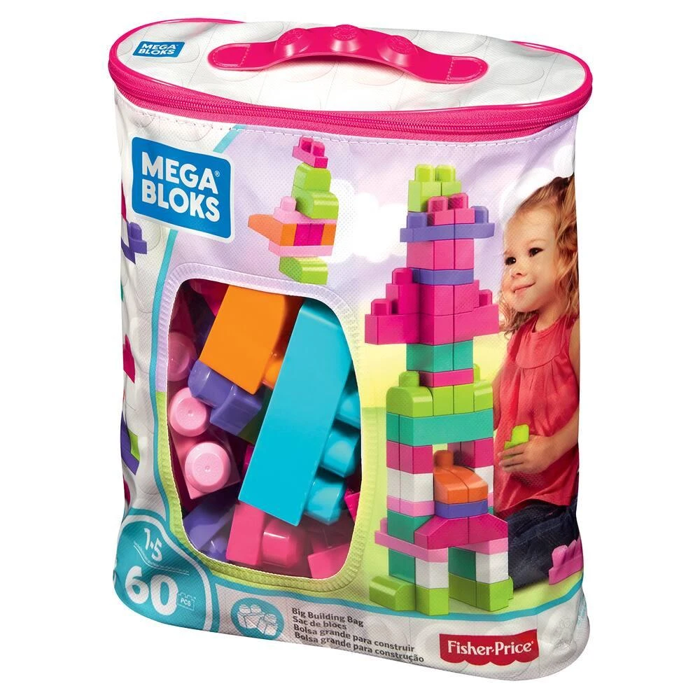 Mega Bloks SAC ROSE 60 BLOCS 1 Mega Bloks SAC ROSE 60 BLOCS