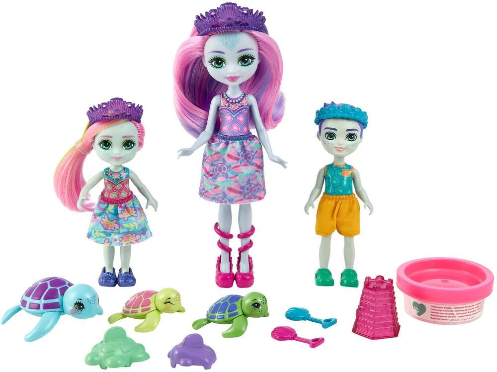 MATTEL ENCHANTIMALS - MINI POUPEE FAMILLE TORTUE ET ACCESSOIRES 2 MATTEL ENCHANTIMALS - MINI POUPEE FAMILLE TORTUE ET ACCESSOIRES – Image 2