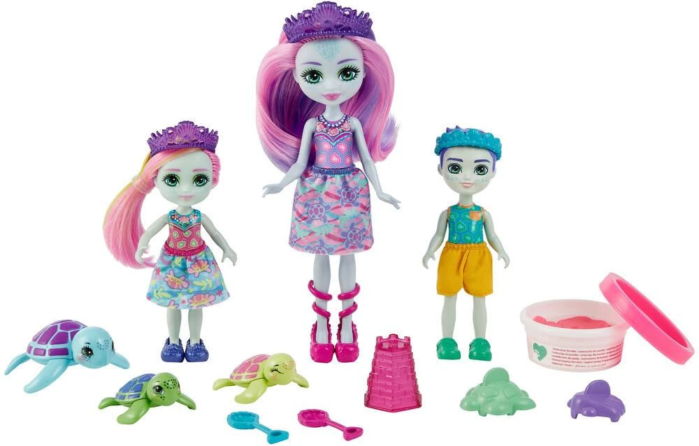 MATTEL ENCHANTIMALS - MINI POUPEE FAMILLE TORTUE ET ACCESSOIRES 1 MATTEL ENCHANTIMALS - MINI POUPEE FAMILLE TORTUE ET ACCESSOIRES