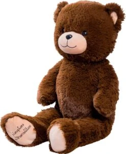 PELUCHE GASTON OURS CHOCOLAT 60 CM