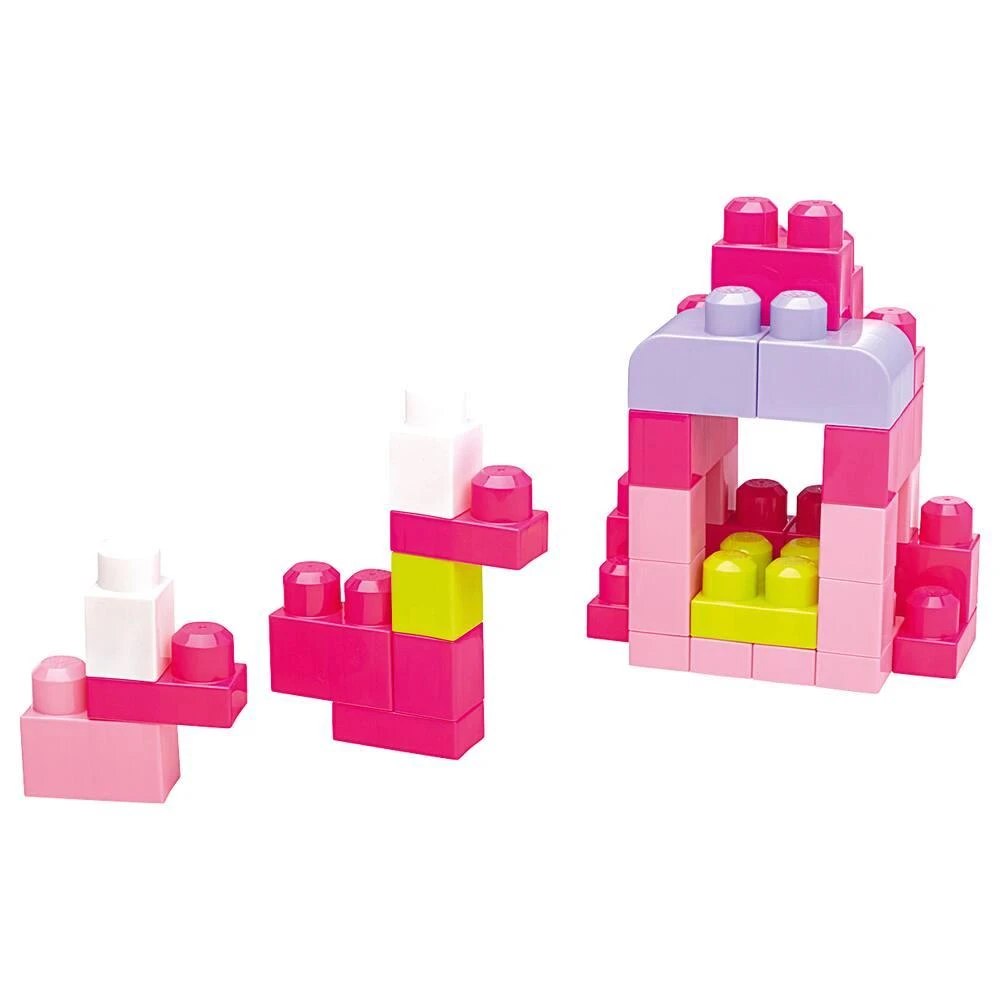 Mega Bloks SAC ROSE 60 BLOCS 2 Mega Bloks SAC ROSE 60 BLOCS – Image 2