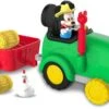 MICKEY – TRACTEUR AVEC 1 FIGURINE 7,5 CM ARTICULÉE ET ACCESSOIRES