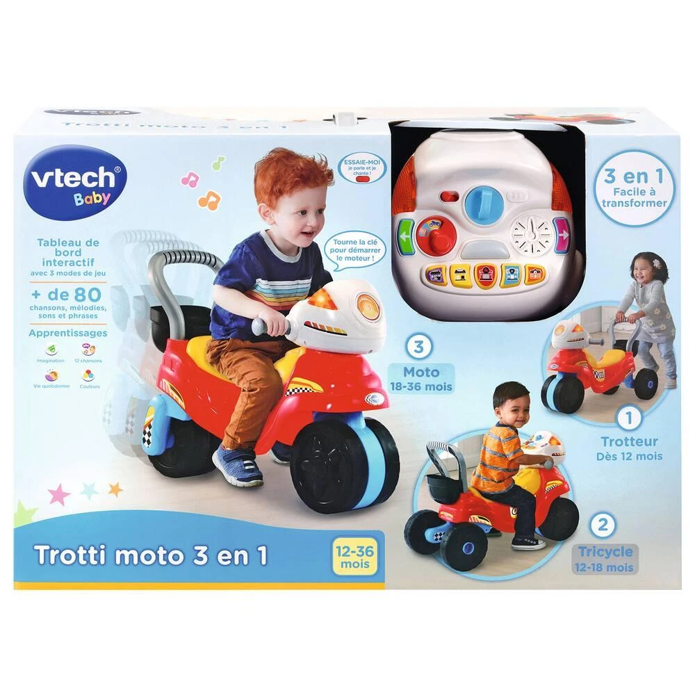 VTech TROTTI MOTO 3 EN 1 3 VTech TROTTI MOTO 3 EN 1 – Image 3