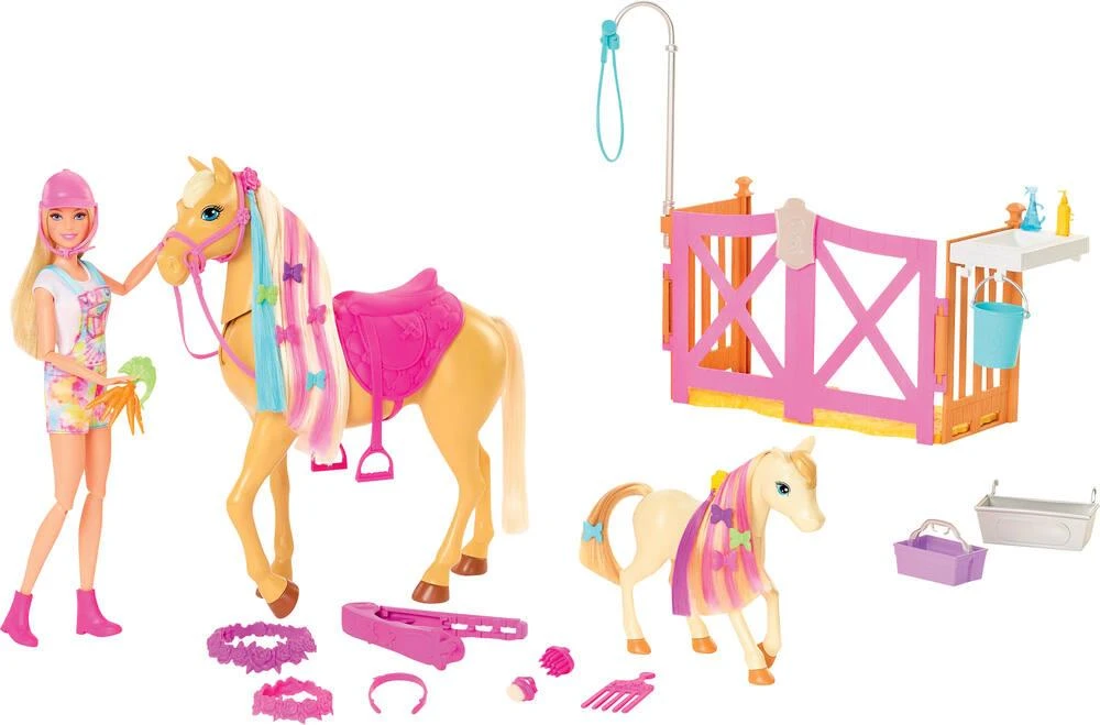 MATTEL POUPEE BARBIE TOILETTAGE DES CHEVAUX 2 MATTEL POUPEE BARBIE TOILETTAGE DES CHEVAUX – Image 2