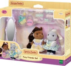 Sylvanian Families FIGURINE -LES AMIS PONEY ET LEURS KITS DE COIFFURE - SYLVANIAN SET BOUTIQUES