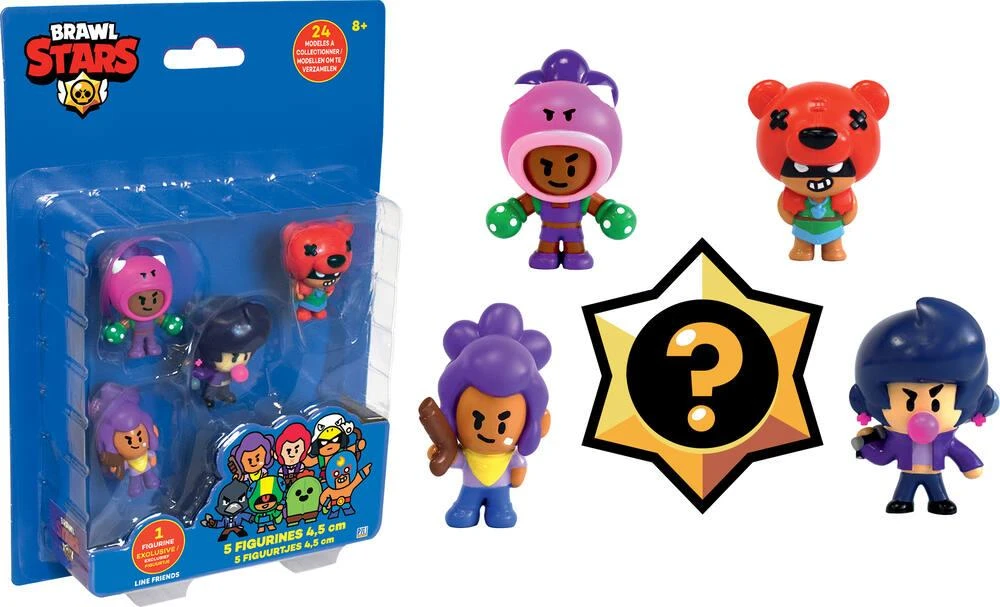 BRAWL STARS - PACK DE 5 FIGURINES 1 BRAWL STARS - PACK DE 5 FIGURINES