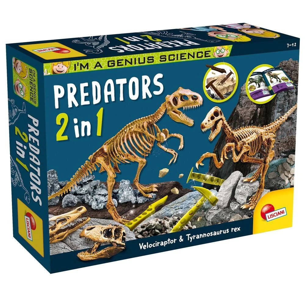 I'M A GENIUS PREDATORS 2 IN 1 NEW EDITION DINOSAURE 1 I'M A GENIUS PREDATORS 2 IN 1 NEW EDITION DINOSAURE