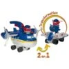 SUPER WINGS - AVION POLICE PATROLLER 2 EN 1 + 1 FIGURINE