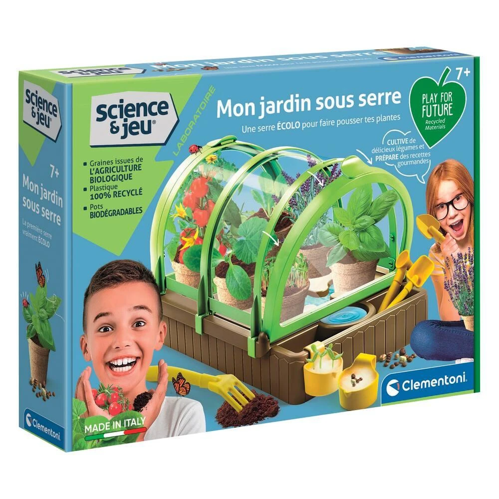 Clementoni MON JARDIN SOUS SERRE EN PLASTIQUE RECYCLÉ ET RECYCLABLE 3 Clementoni MON JARDIN SOUS SERRE EN PLASTIQUE RECYCLÉ ET RECYCLABLE – Image 3