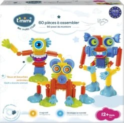 COFFRET 60 PIECES A ASSEMBLER - LE P'TIT MONSTRE 5 COFFRET 60 PIECES A ASSEMBLER - LE P'TIT MONSTRE -Magasin De Jouets Intelligent c83df153fd62eacf4e800a555ce7e61c2a581de3 41053960 03