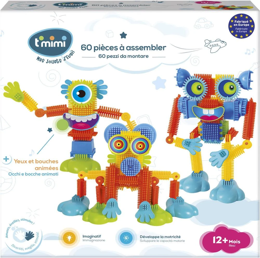 COFFRET 60 PIECES A ASSEMBLER - LE P'TIT MONSTRE 3 COFFRET 60 PIECES A ASSEMBLER - LE P'TIT MONSTRE – Image 3