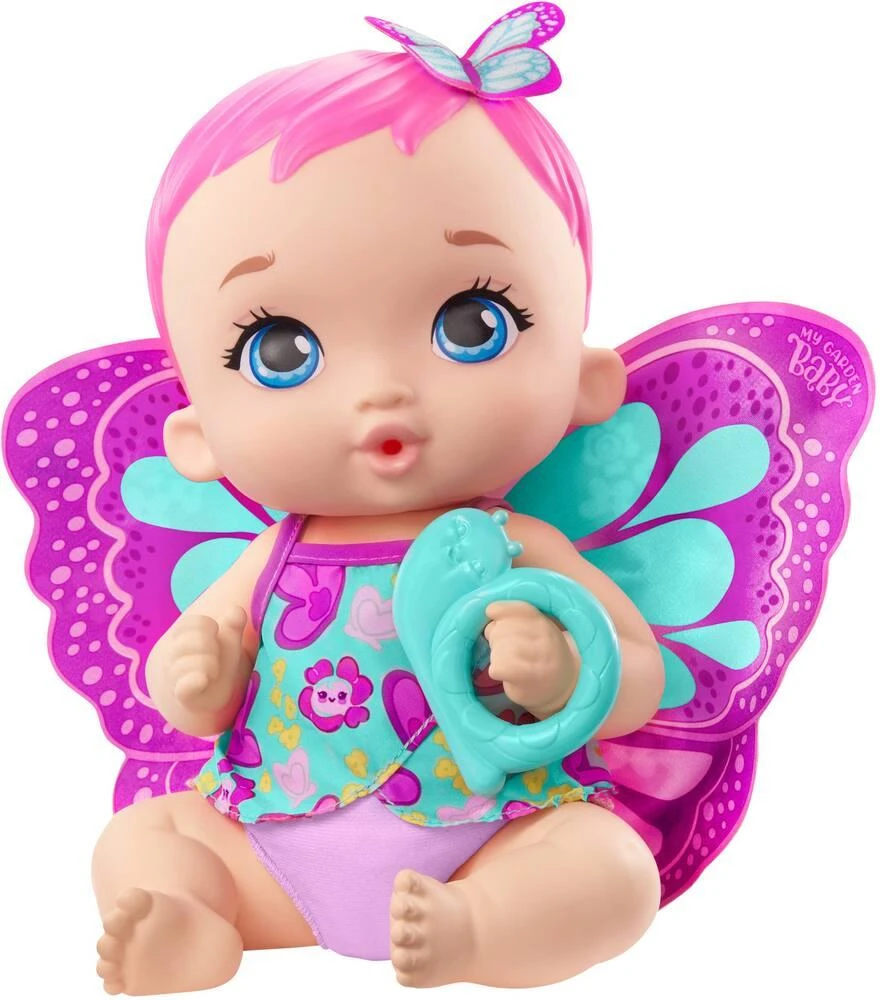 MATTEL MY GARDEN BABY - POUPON BÉBÉ PAPILLON ROSE BOIT ET FAIT PIPI 1 MATTEL MY GARDEN BABY - POUPON BÉBÉ PAPILLON ROSE BOIT ET FAIT PIPI