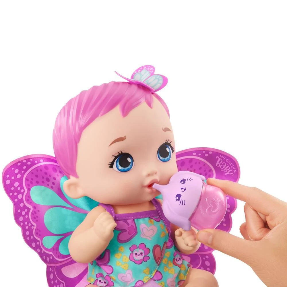 MATTEL MY GARDEN BABY - POUPON BÉBÉ PAPILLON ROSE BOIT ET FAIT PIPI 4 MATTEL MY GARDEN BABY - POUPON BÉBÉ PAPILLON ROSE BOIT ET FAIT PIPI – Image 4