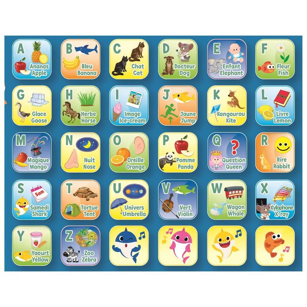 LEXIBOOK ABECEDAIRE EDUCATIF BILINGUE BABY SHARK EN FORME DE TABLETTE 5 LEXIBOOK ABECEDAIRE EDUCATIF BILINGUE BABY SHARK EN FORME DE TABLETTE – Image 5
