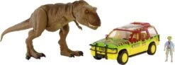 MATTEL JURASSIC WORLD - FIGURINE T REX ET EXPLORER 4X4