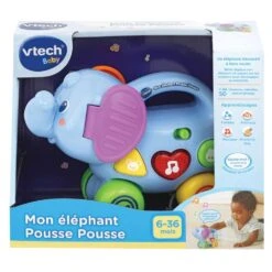 VTECH BABY - MON ELEPHANT POUSSE POUSSE -Magasin De Jouets Intelligent dc67f900e9325a56546d86aa21556df572483015 02080903 03