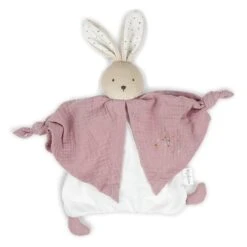 Kaloo PETIT PAS DOUDOU COTON BIO LAPINOU ROSE 20 CM