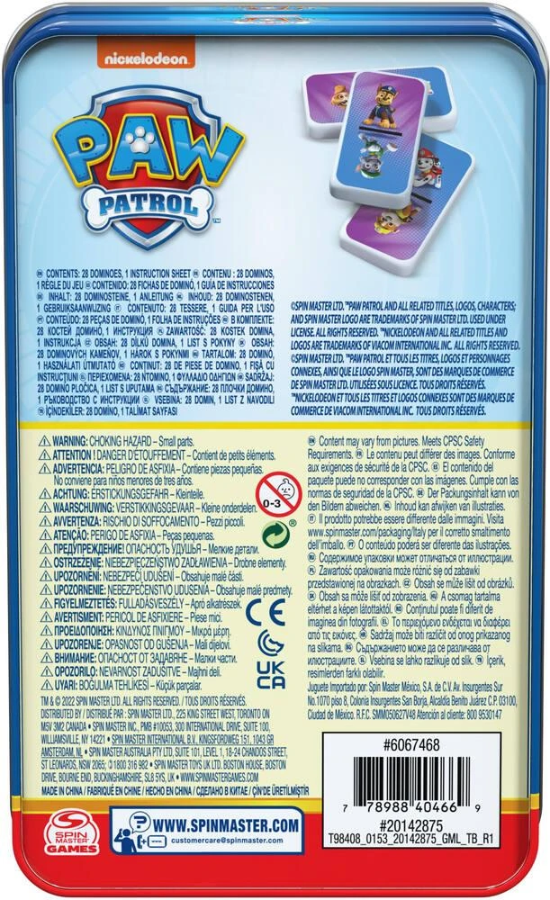 SPIN MASTER BOITE METAL DOMINOS LA PAT' PATROUILLE 4 SPIN MASTER BOITE METAL DOMINOS LA PAT' PATROUILLE – Image 4