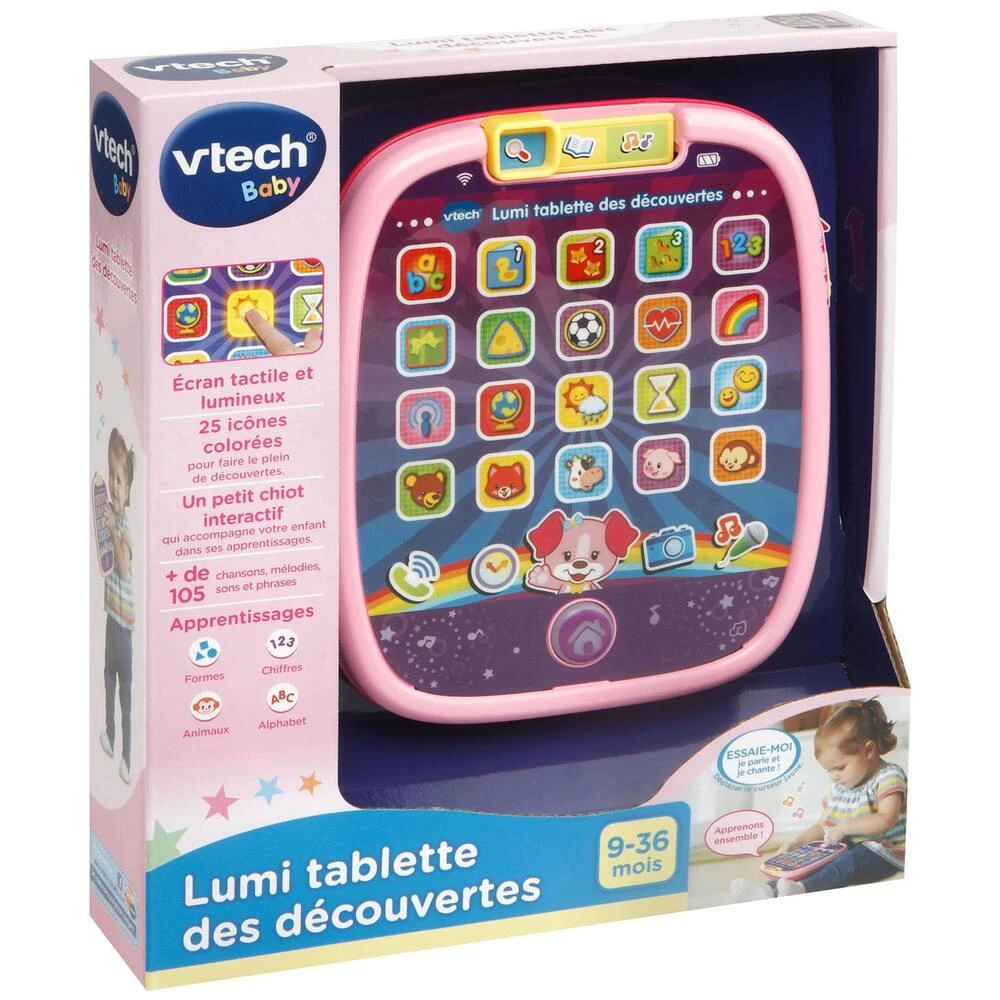 VTech LUMI TABLETTE DES DECOUVERTES ROSE 3 VTech LUMI TABLETTE DES DECOUVERTES ROSE – Image 3