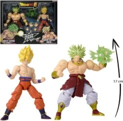 Bandai COFFRET BATTLE PACK SUPER SAIYAN GOKU & BROLY - 17 CM
